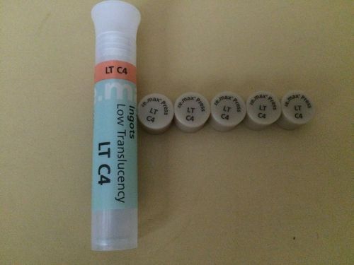 Ivoclar Vivadent e.Max Press LT C4 Low Translucency QTY 5 Ingots