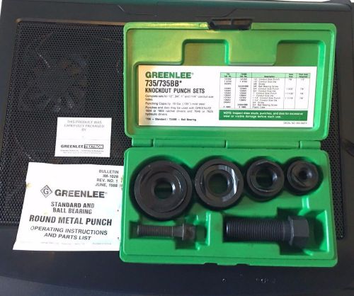 Greenlee 735/735BB Round Knockout Punch Kit