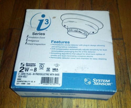 System Sensor 2WB i3 Series 2-Wire Photoelectric Smoke Detector - 2W-B