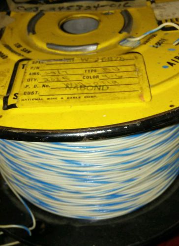 MIL-W-16878/ white and blue bu 24/7 awg 2025 ft spool