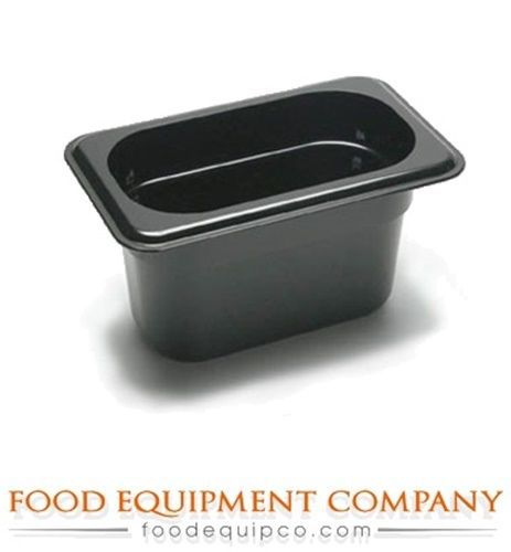 Cambro 94CW110 Camwear® Food Pan plastic 1/9-size 4&#034;D black  - Case of 6