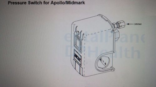 Midmark #ECS10445 Pressure Switch for Apollo/Midmark Dental Air Compressors