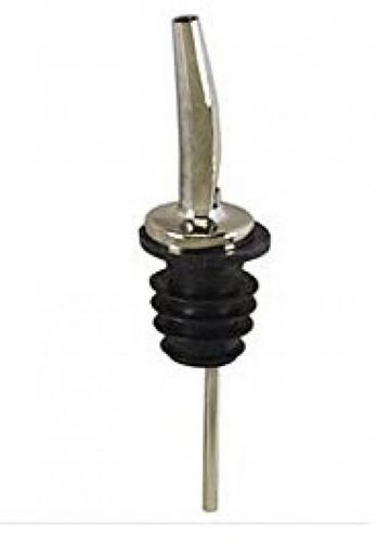 Spill-Stop Chrome Tapered Pourer With Poly-Kork