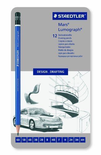Staedtler Inc - Lumograph Graphite Drawing/Sketching Pencils 100G12