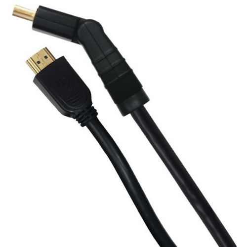GE 87708 High-Speed HDMI Cable w/Ethernet &amp; Swivel Connector - 6 ft