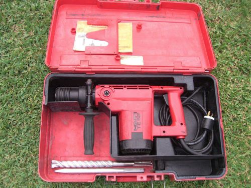 HILTI TE 52 Hammer Drill Case, 2-Bits 1-SDS MAX 48 DEWALT bit For Parts/Repair