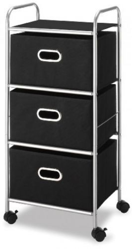 Drawer cart storage clothes stand keeps wheels black polypropylene drawers home for sale