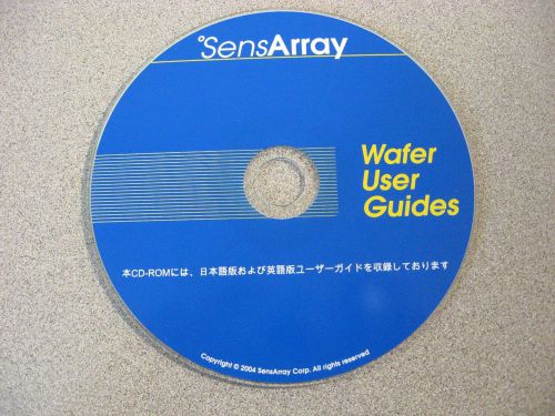SensArray Wafer User Guides 2004, Loads with Windows 7