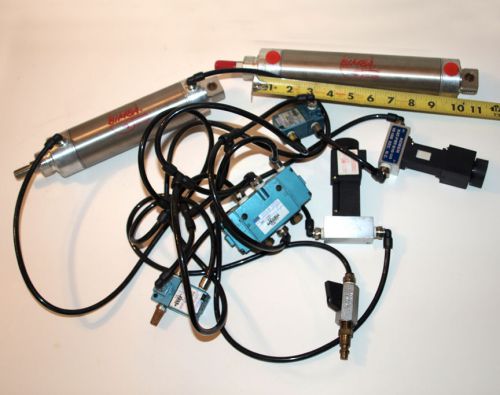 Assorted Air Valves, Regulators Connectors &amp; Air Lines