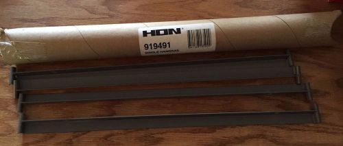 New (4) Pack HON Single HANGRAIL P/N 919491 for 30&#034;  36&#034; Wide Lateral Files
