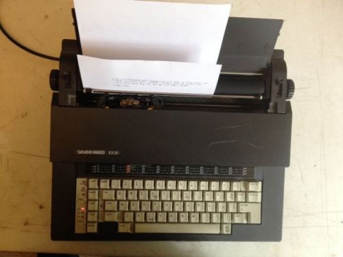 Vintage Silver Reed EX30 Electronic Typewriter Works Good Seiko