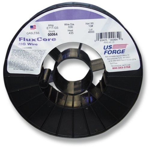 Us forge welding flux-cored mig wire .030 10-pound spool #00064 for sale