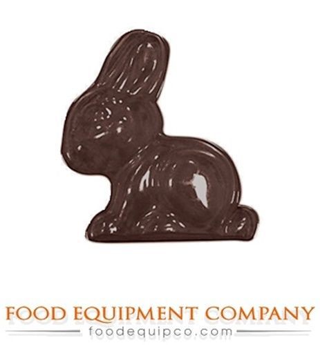 Paderno 47865-37 Chocolate Mold bunny 2.375&#034; L x 2-1/8&#034; W x 19/32&#034; H 3 per sheet