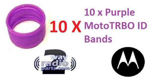 Motorola mototrbo purple id bands 10 pack (xpr7550, xpr3500, sl300 ) 32012144005 for sale