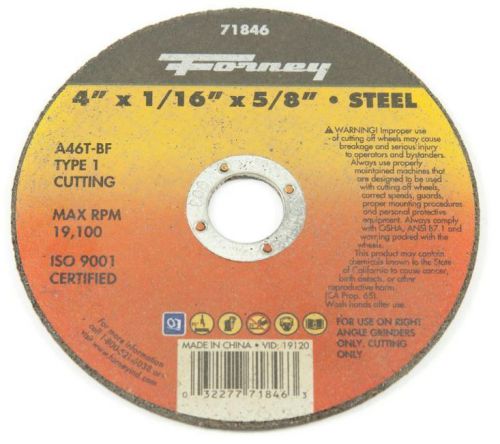 100-Pack Cut-Off Wheel 4 in. x 1/16 in. x 5/8 in. Cutting Abrasion Metal Type 1