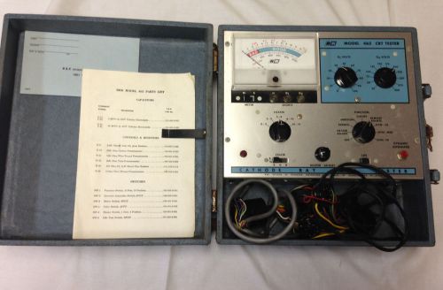 B&amp;K Cathode Ray Tube Tester Model 465 W Instructions