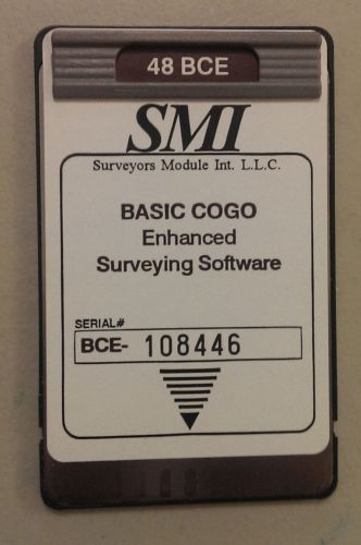 SMI 48 BCE Basic Cogo Enhanced Surveying Card and Overlay for HP 48GX Calculator