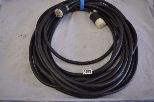 Coleman cable 3 pin twist lock 20a 125v 10ft power cable 600v 12awg 3 wire #3468 for sale