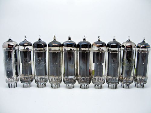 10 x Tungsram EZ81 - 6C4 Vacuum Rectifier Tubes Solid Foil Disc Getter 50&#039;s RARE