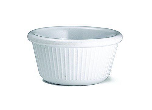 TableCraft Products RAM3FW 3 oz./89 mL Fluted White Ramekin