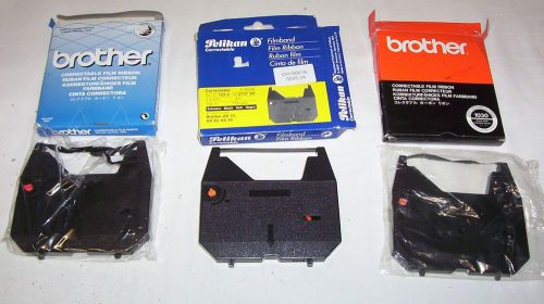 3 x various Brother ribbons type 1030 black for AX,LW,WP,JP16-S10 - probably new