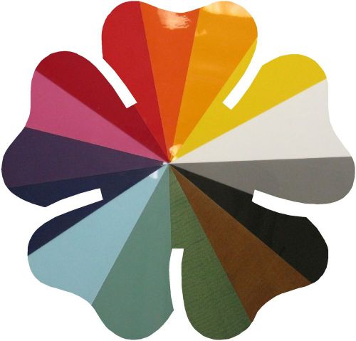 Stripflock siser heat press transfer vinyl fo fabrics 15&#034; x 12&#034; kit of 15 colors for sale