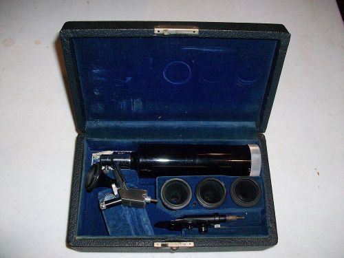 Vintage Bausch &amp; Lomb Ophthalmoscope Original Box Doctor Eye Ear Light Medical