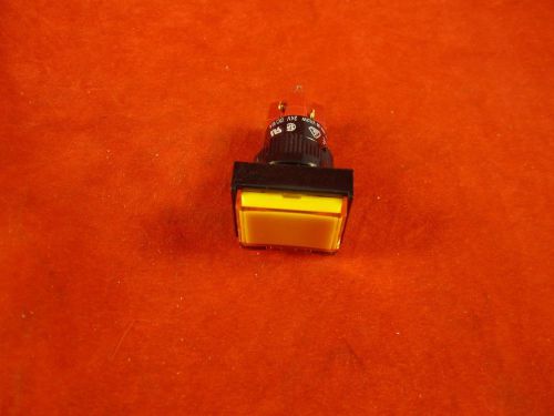 DECA D16LMT1-1ABKY Push Button Switch 16mm 1A1B-Yellow Momentary Action LED 24V