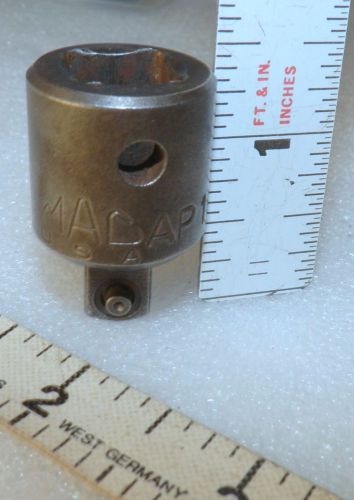 socket adapter 1/2&#034; female to 3/8&#034; male Mac Tools AP1612 with pin ball  ((Loc27)