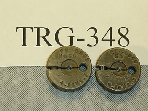 Thread Ring Gage Set 4-36 NS GO &amp; NOGO TRG-348