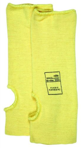 MCR Safety 9371T Kevlar Regular Weight 24 Gauge Plain Sleeve with Thumb-Slot, Ye