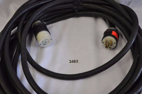 A.I.W Corp. 10 AWG 5/c S00W-A 90C 600V 50FT cable w/ 30A 120/208V 30Y twist lock