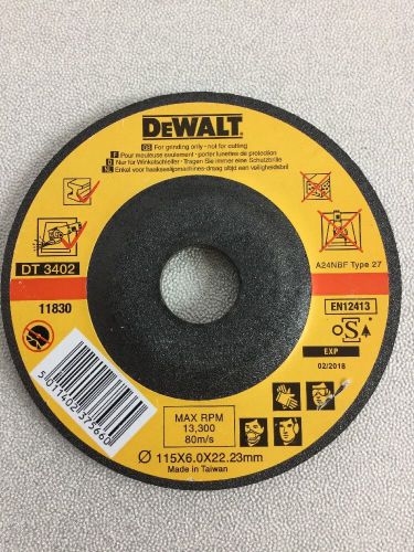 DeWalt DT3402 115x6.0x22.23mm Angle Grinding Grinder Wheel EN12413 Fast Ship