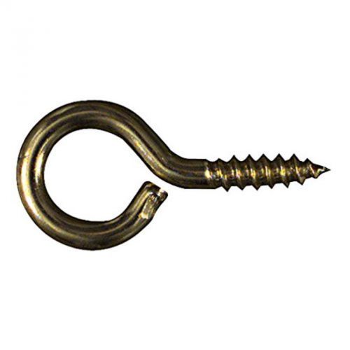 1-3/8&#034; solid brass screw eyes, 4pk national hook and eye nat119289 038613119284 for sale