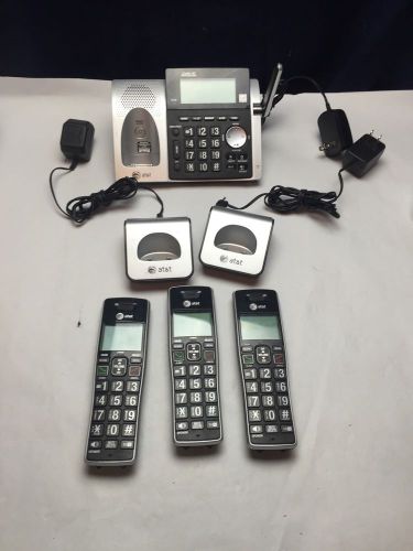 AT&amp;T DIGITAL DECT 6.0 ANSWERING SYSTEM 3 HANDSET HD DUAL CALL ID PHONE CL-83463