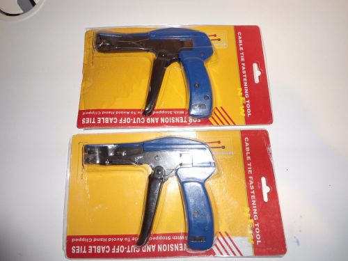 (2) DERUI HS-600A Fastening Cutting Tool Cable Tie Gun For Nylon Cable Tie