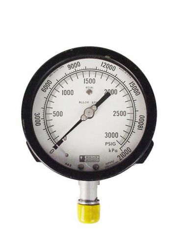 Weksler royal pressure gauge aa3 3000 psig gr2-d370-3kpa for sale