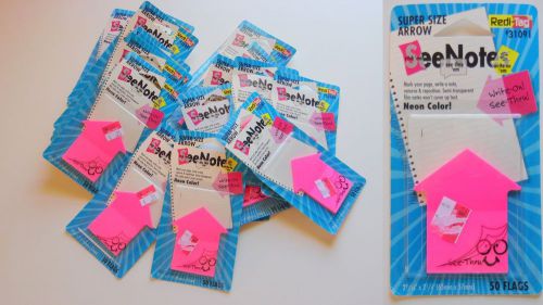Super Size Arrow See Thru Sticky Notes,16 Packages Lot
