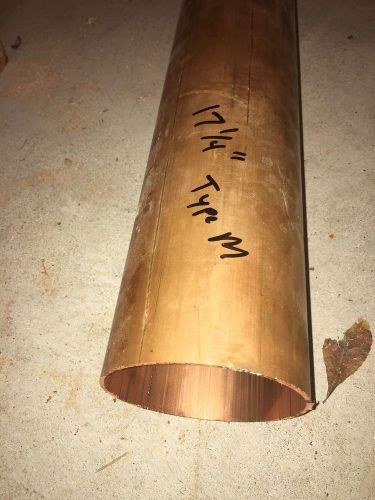 17-1/4&#034; long x 4 inch copper pipe type m tube for sale