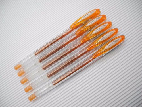(8 Pens Pack) Uni-Ball Signo sparkling RollerBall Pen 1.0mm Orange smooths