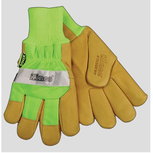 Kinco gloves 1939kwpx - hi vis lined grain pigskin leather palm waterproof - pal for sale
