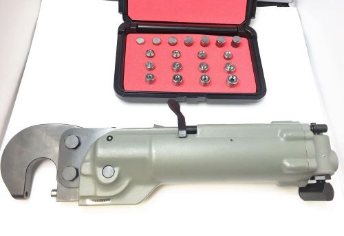 Pneumatic rivet squeezer tandem 6,000 lb force model #214tc w/squeezer set kit for sale