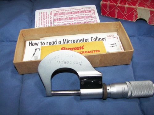 older  starrett micrometer 216FL-1 with box and directions