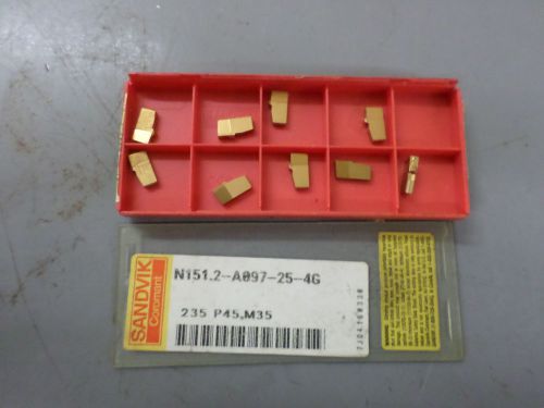 N151.2-A097-25-4G   235 Carbide Groove Insert, N151.2-A097-25-4G 235, Pack of 10