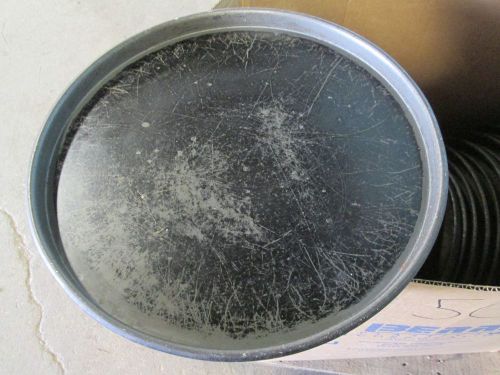 LOT OF (25) HEAVY DUTY COMMERCIAL (NSF) 15&#034;DIAMETER x 1&#034;D SEASONED PIZZA PANS