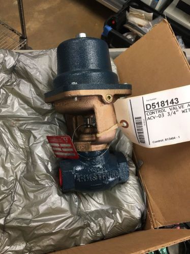 ARMSTRONG ACV-03 3/4&#034; STEAM VALVE W/ C1801 ACTUATOR, Part # D518143 **NEW**