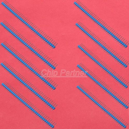 10pcs 40pin 1x40p male breakable pin header 2.54mm long header blue connector for sale