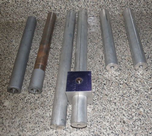 ++ LOT OF 6 OPTICAL MOUNT RODS-  101/2&#034; 11&#034; 13&#034; - 1/2&#034; DIAMETER