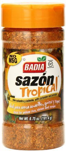 Badia Sazon Tropical Seasoning with Annatto and Coriander, 6.75 Ounce (Pack of