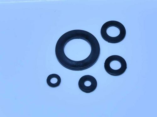 Black nylon flat spacer washer insulation screw bolt soft gasket ring m3*7*1 for sale